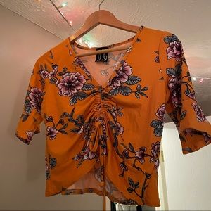 Floral crop top